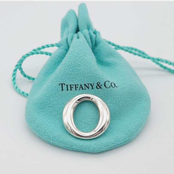 Tiffany & Co. Elsa Peretti Sevillana O Pendant in 925 Sterling Silver with Pouch - Picture 2 of 5